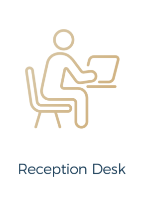 reception desk icon